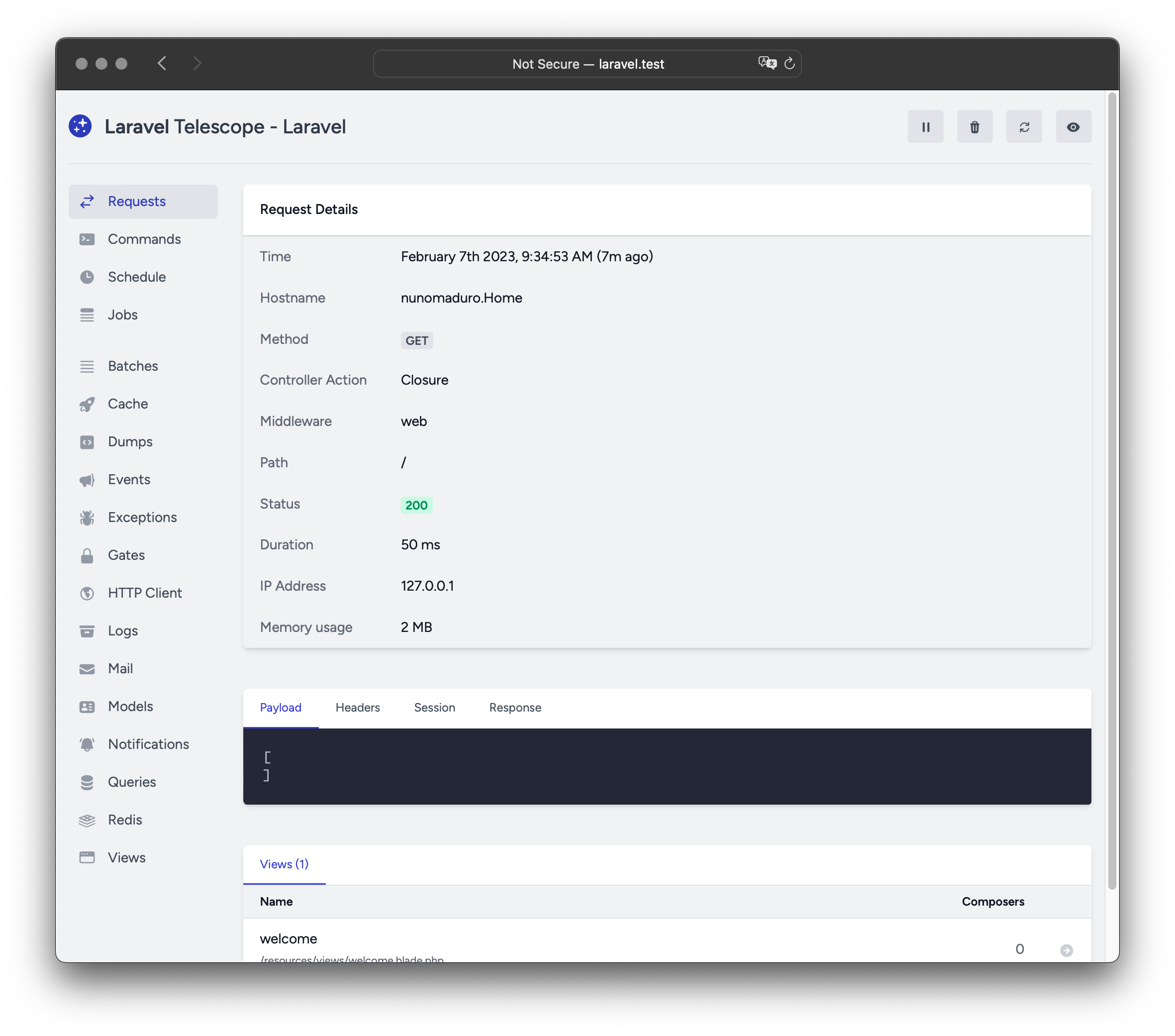Laravel Telescope